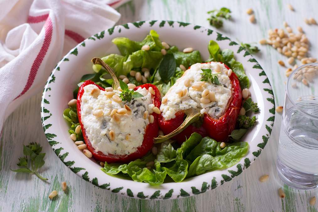 Peperoni ripieni di ricotta