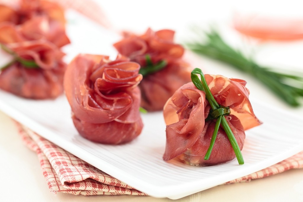 Italian food. Meat appetizers for holidays.