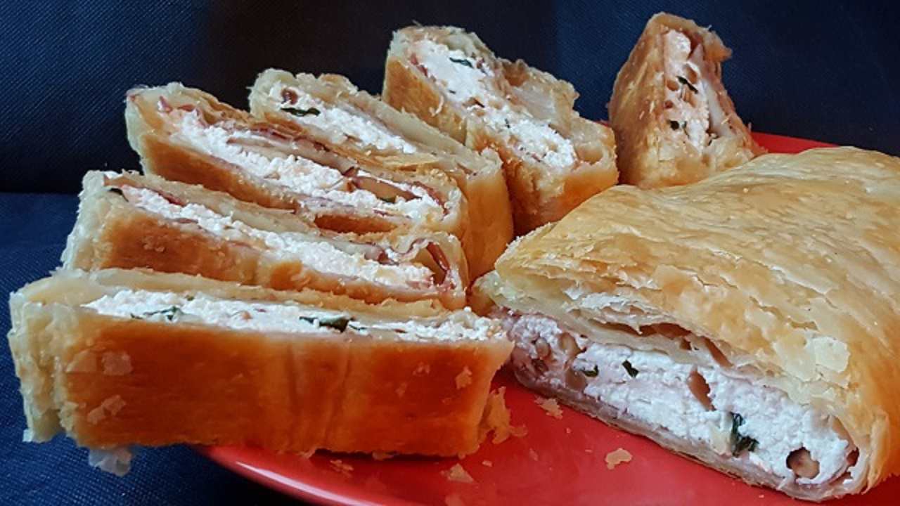 rotolo di sfoglia con ricotta