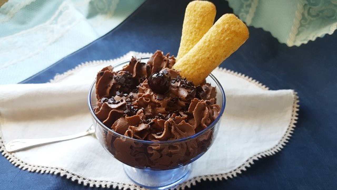 mousse al cioccolato fondente