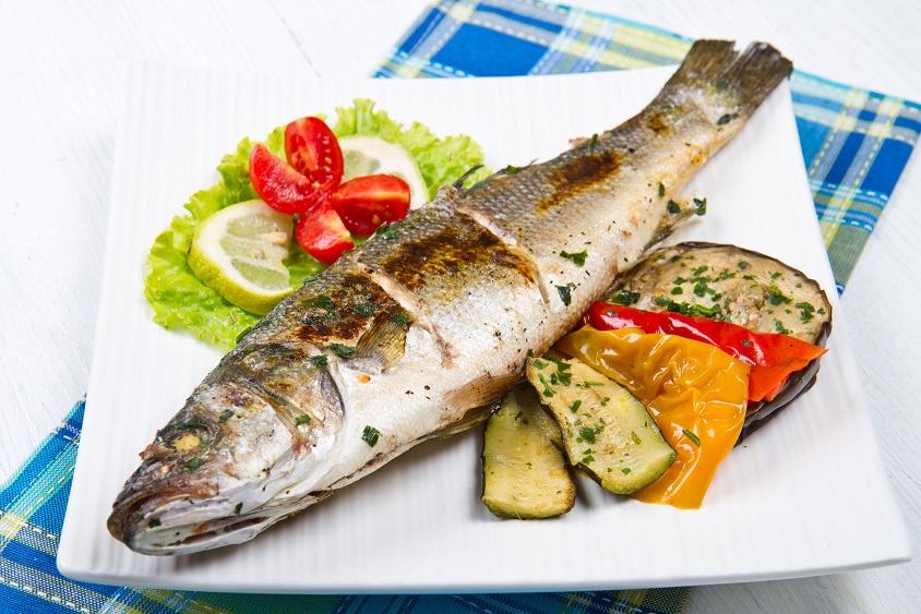 Branzino alla griglia con verdure BurroFuso