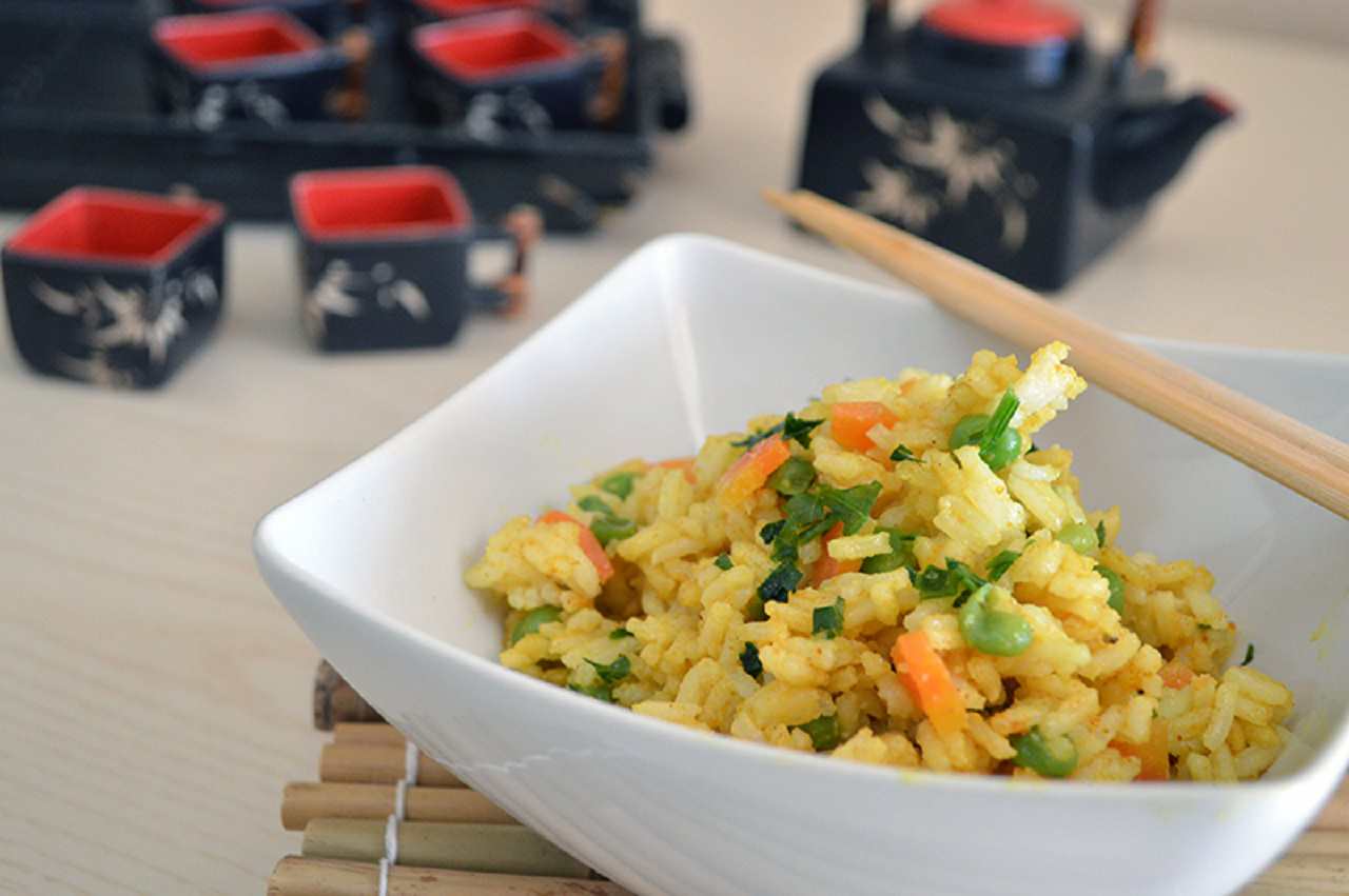 riso basmati con verdure