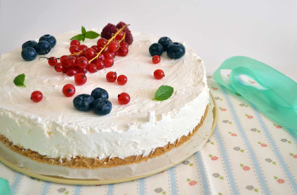 torta fredda allo yogurt
