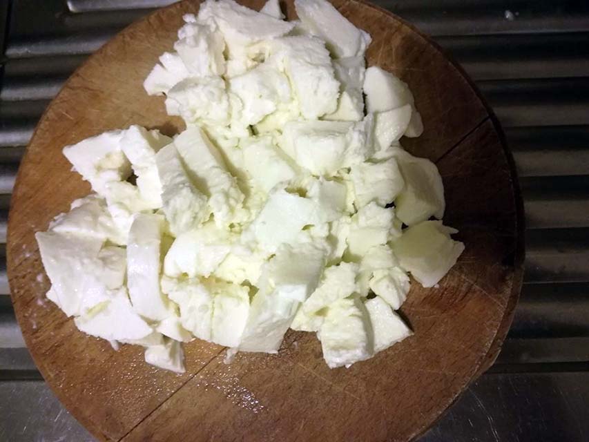 preparazione mousse mozzarella