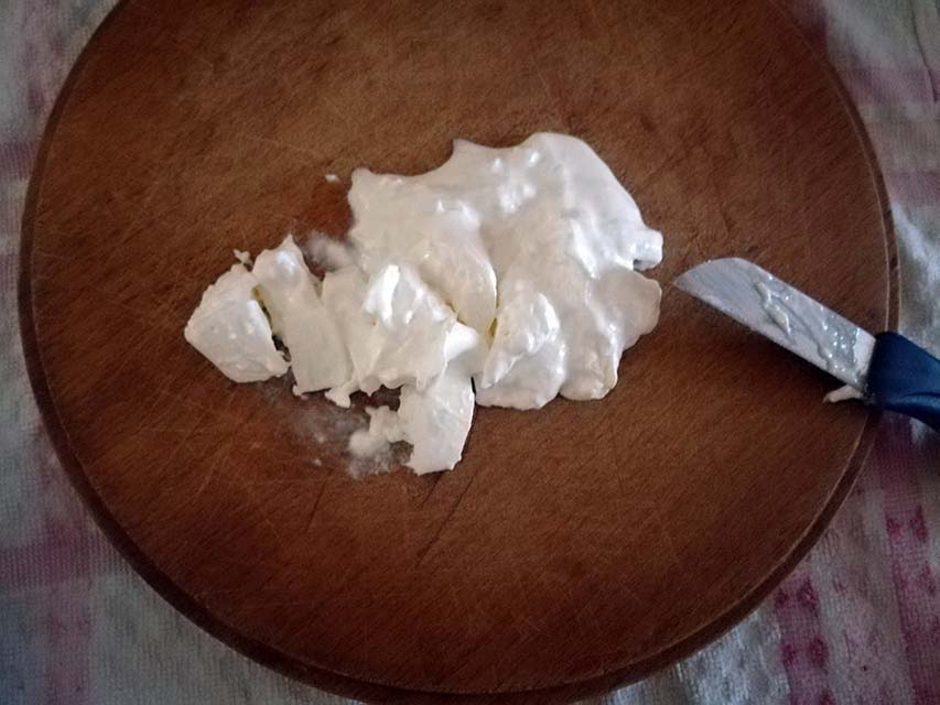 preparazione bicchierini burrata