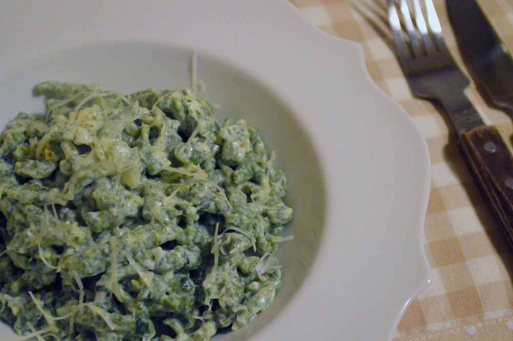 spatzle agli spinaci