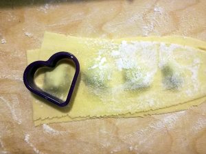 ravioli a forma di cuore