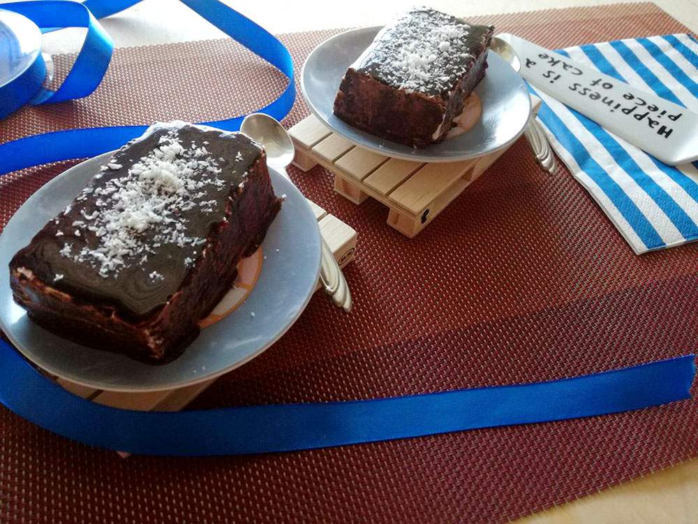 torta kinder pinguì al cocco