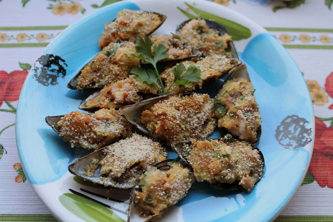 cozze gratinate