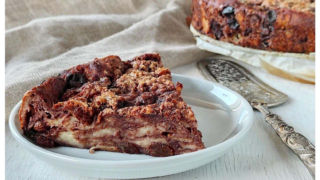 Torta di pane fetta