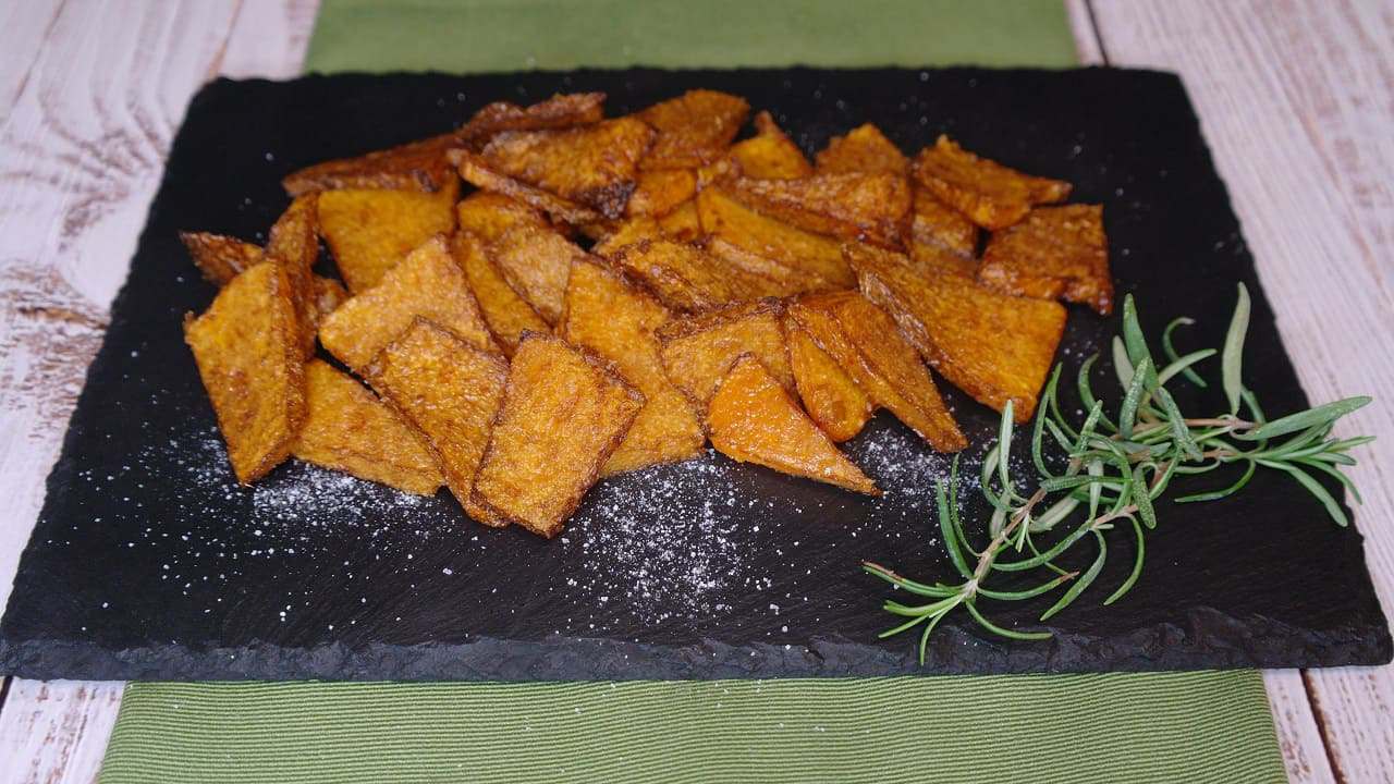 Zucca fritta croccante