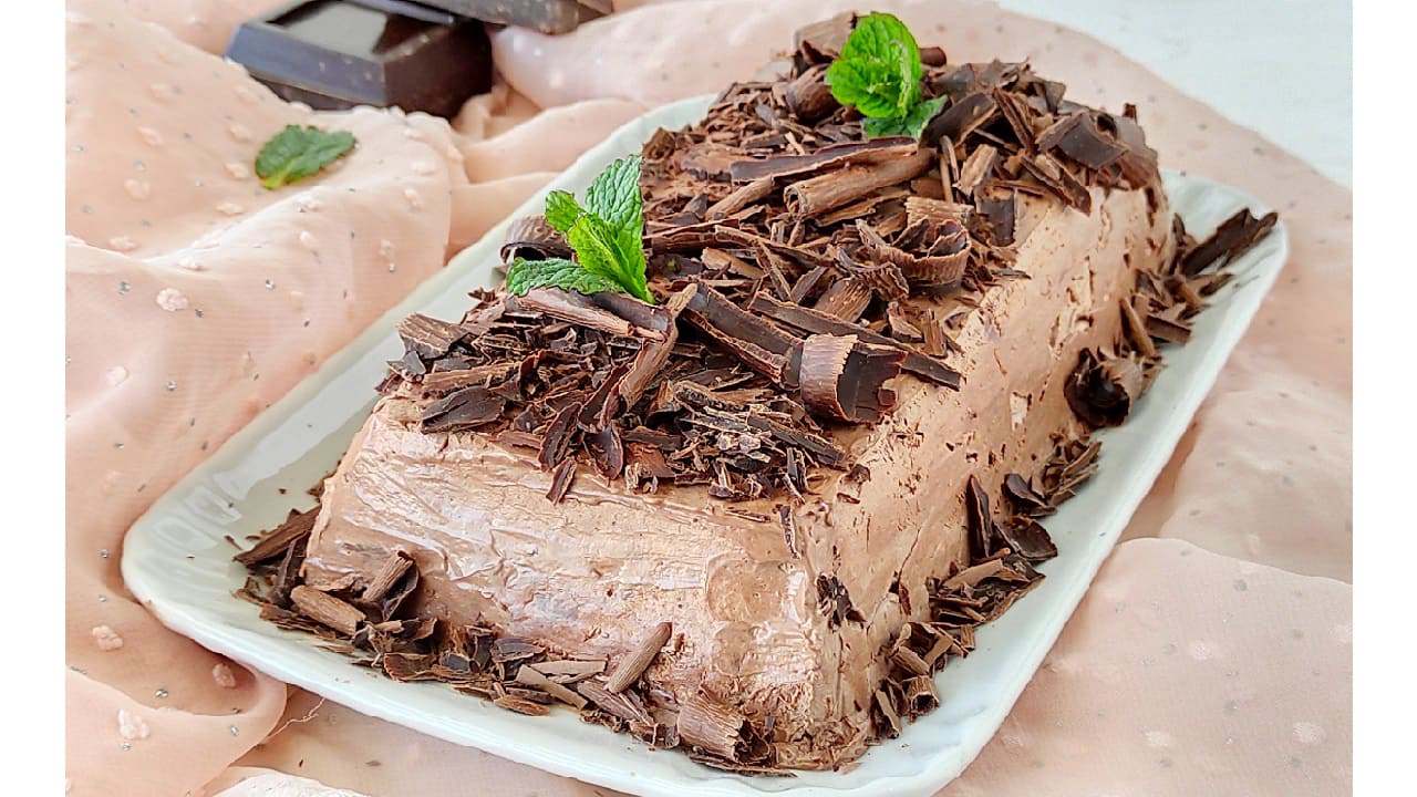 Semifreddo al cioccolato presentazione