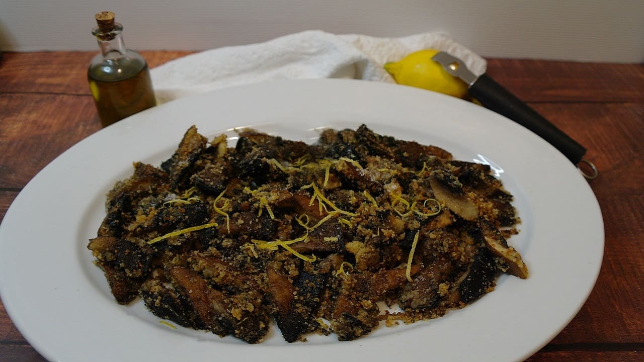 Funghi gratinati ricetta