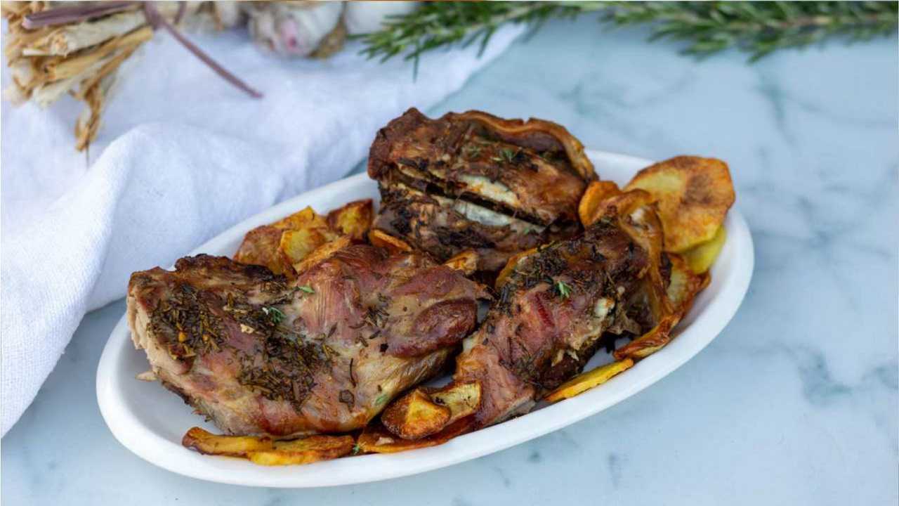 Cosciotto di agnello al forno