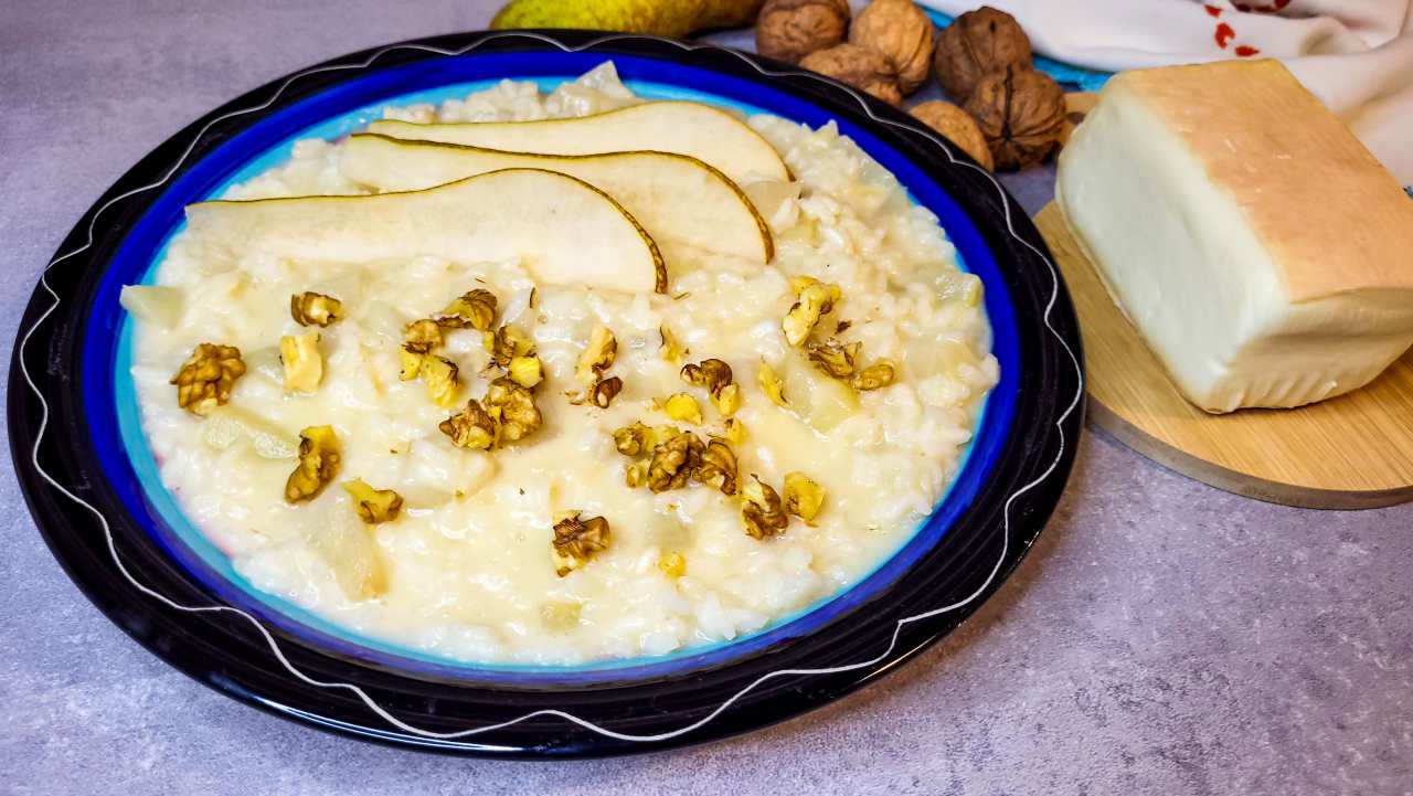 risotto pere e taleggio