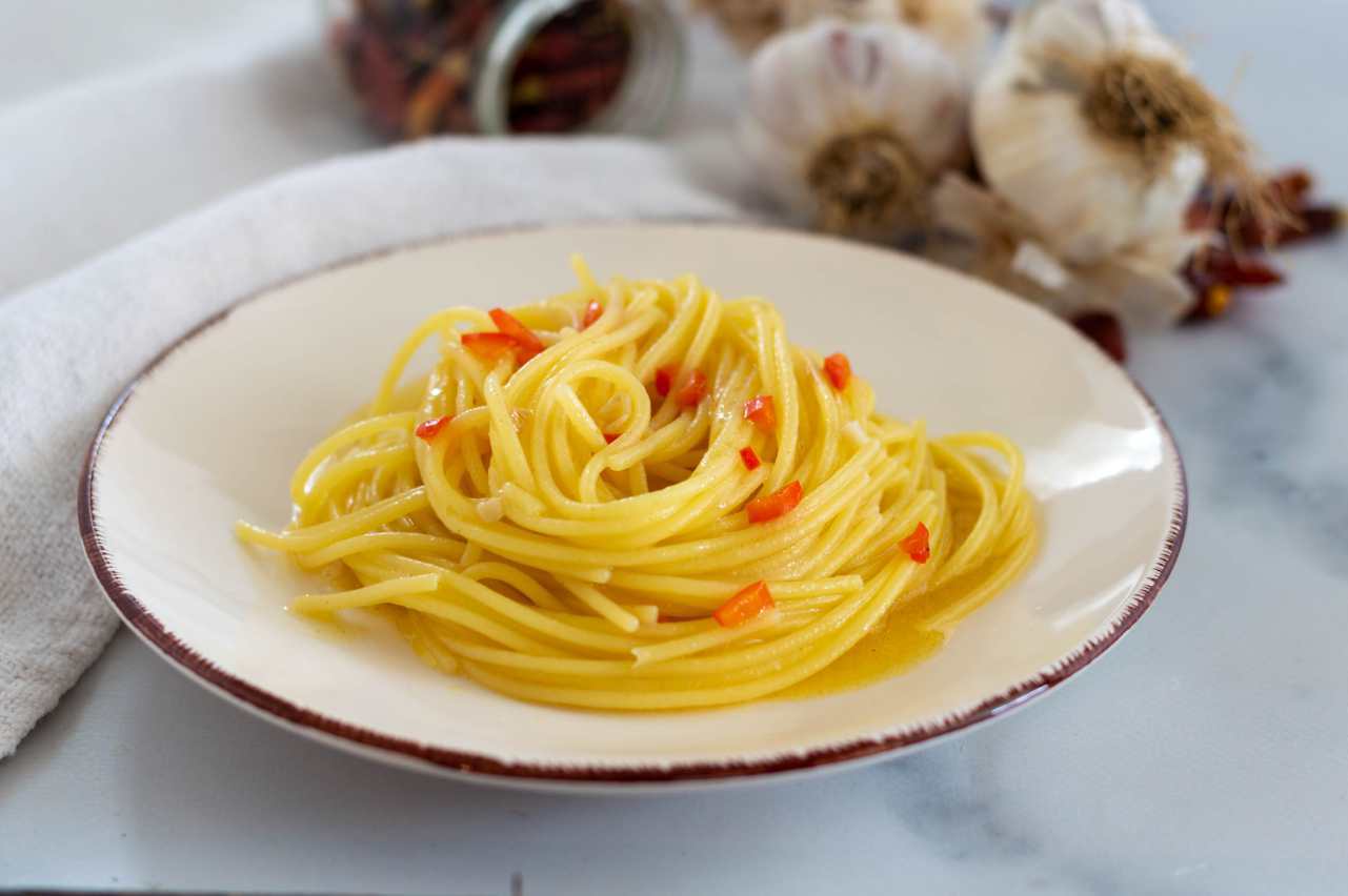 spaghetti aglio, olio e peperoncino