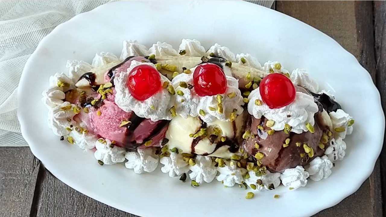 Banana split ricetta