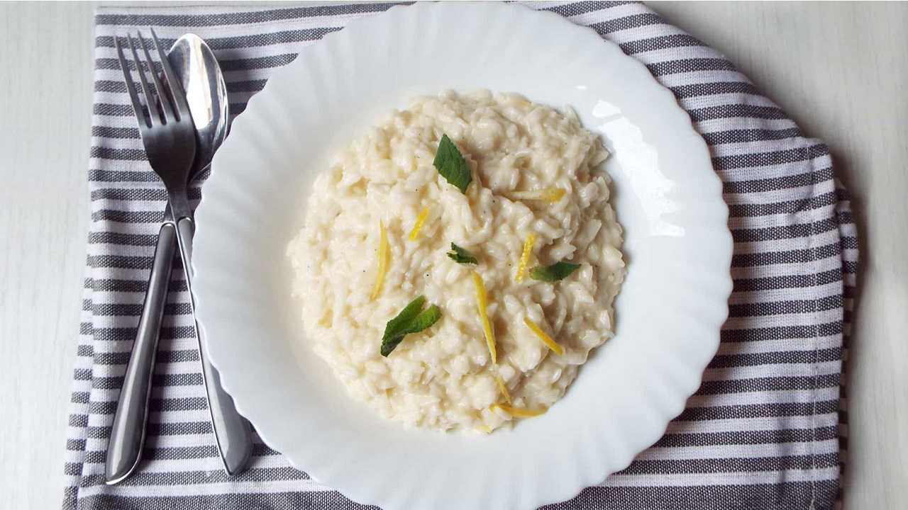 Risotto al limone ricetta