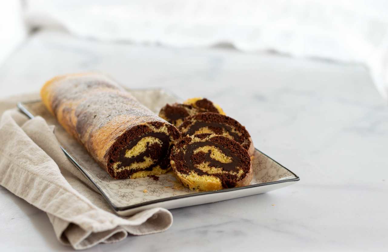 rotolo variegato alla nutella