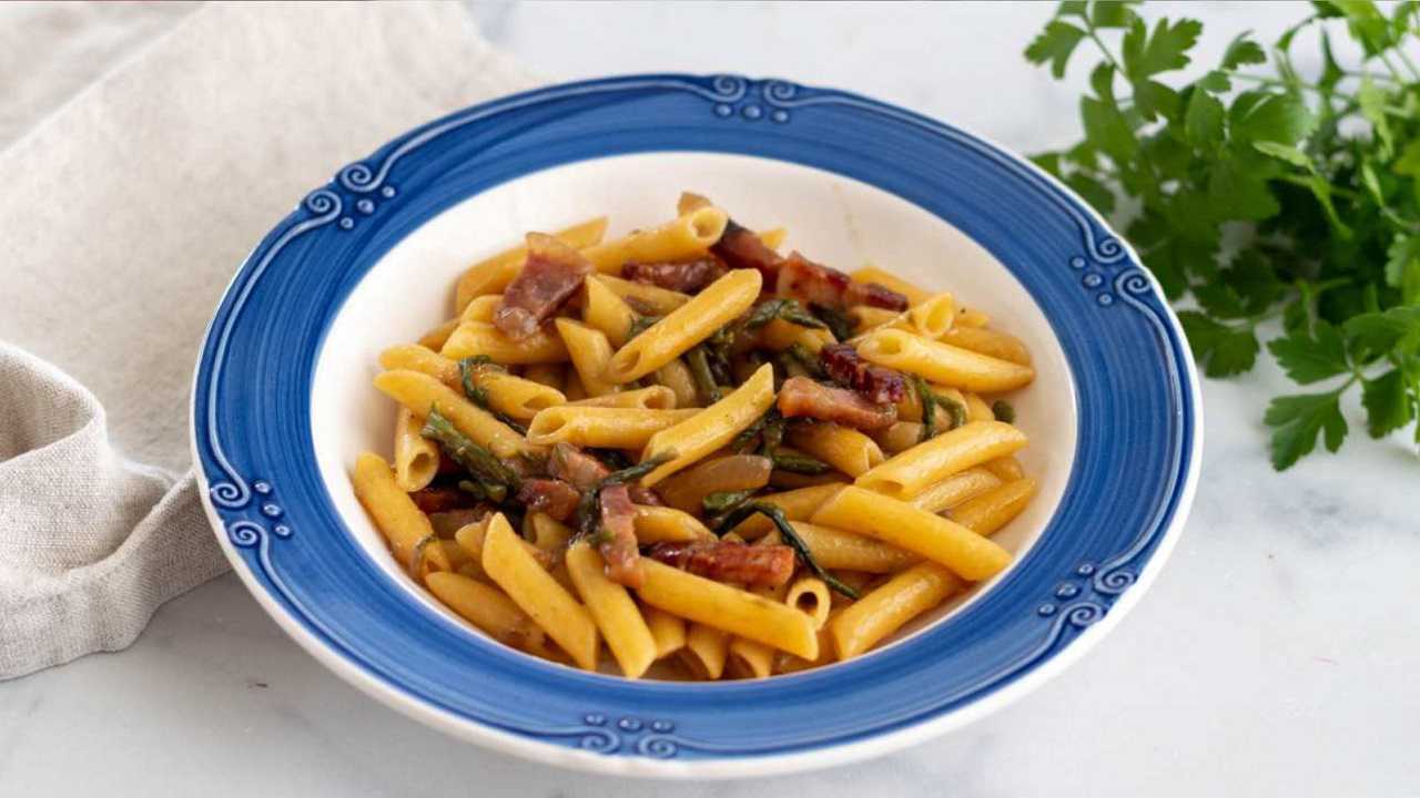 pasta asparagi e pancetta