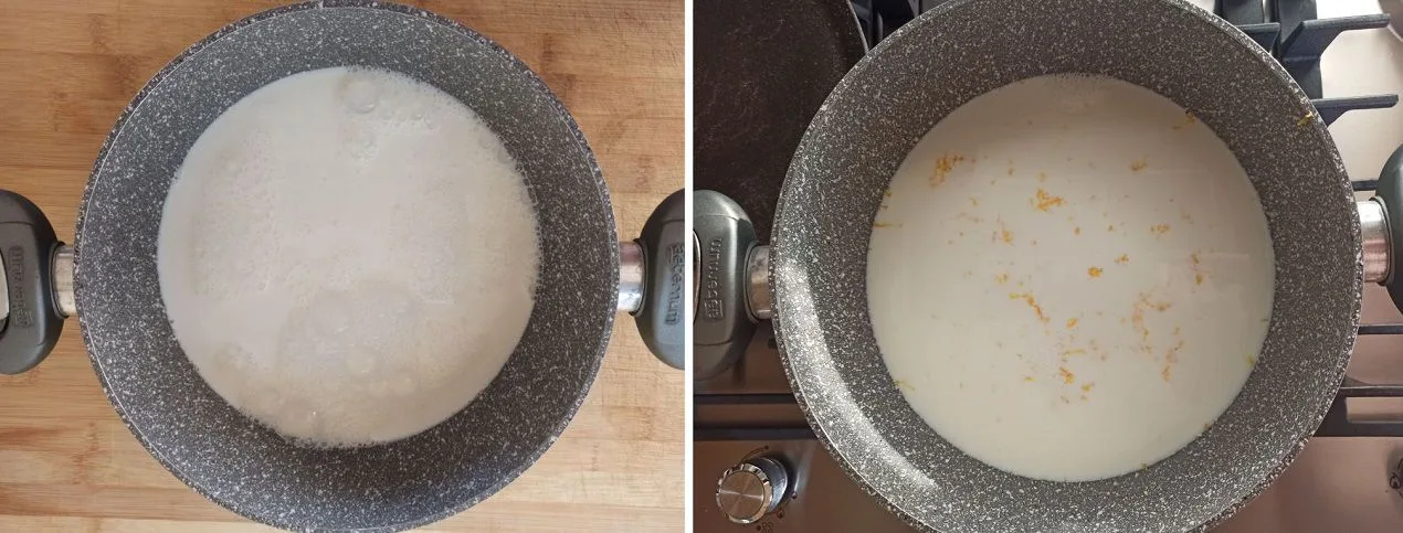 Latte, zucchero e limone