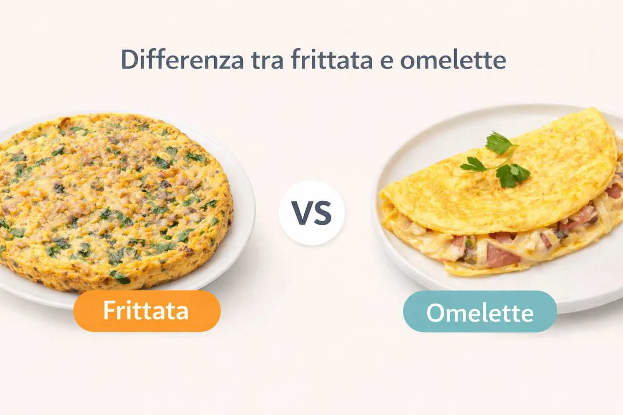 differenza tra frittata e omelette confronto tra piatti a base di uova