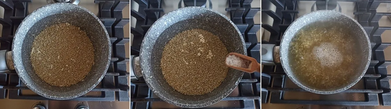 Cuocere la quinoa