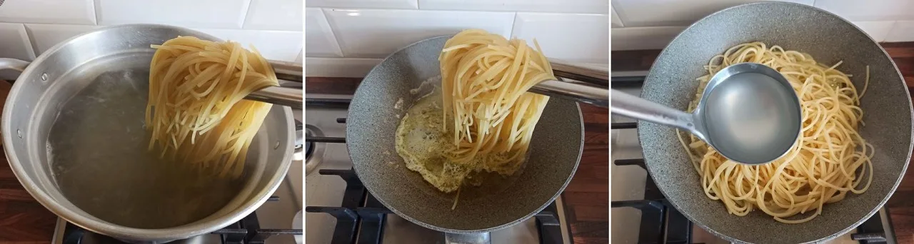Unire pasta e condimento