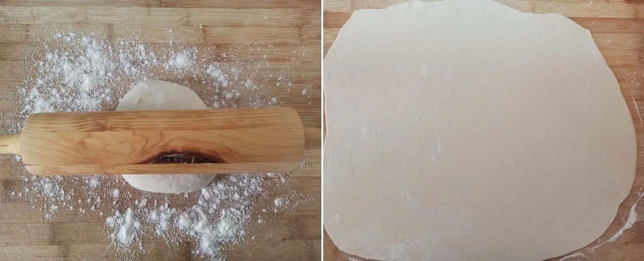 Prima stesura della sfoglia