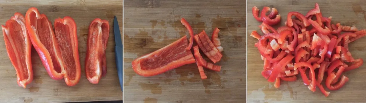 Tagliare i peperoni