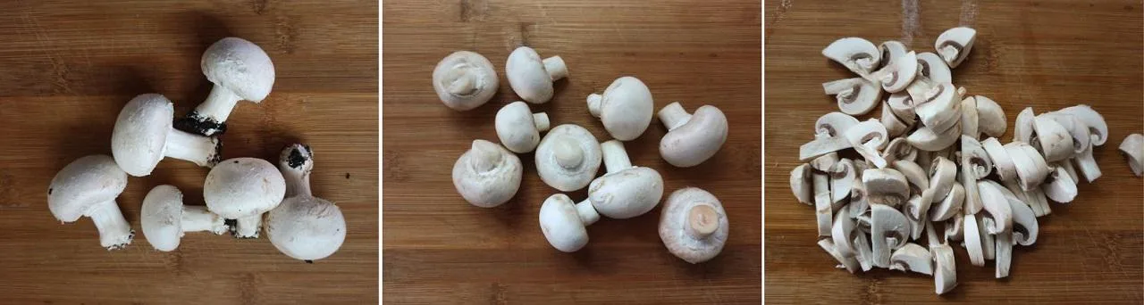 Preparazione dei funghi