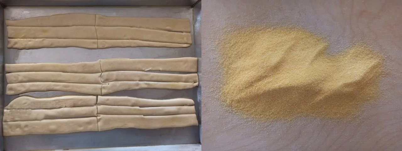 Tagliare e formare i grissini