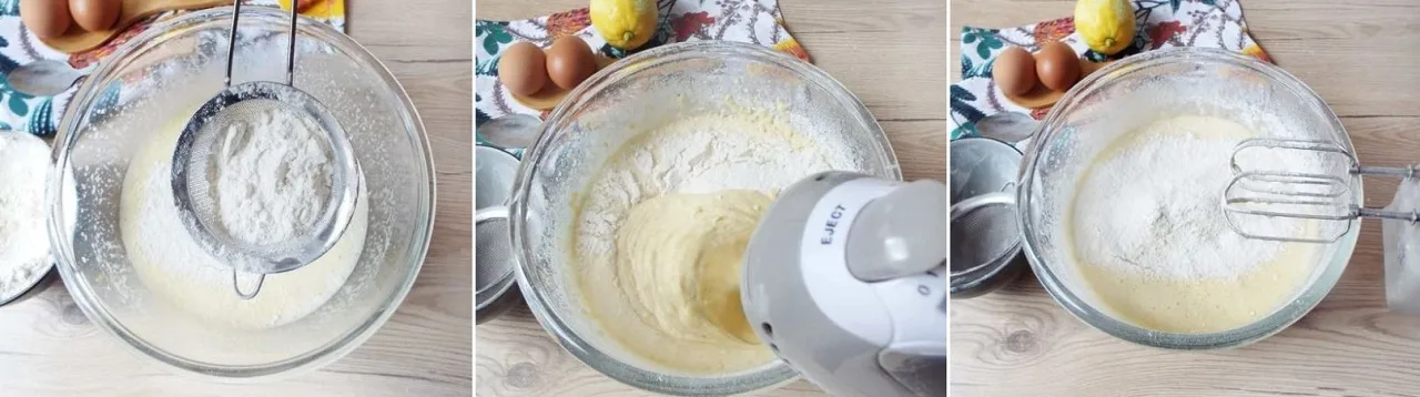 Versate nello stampo e cuocete