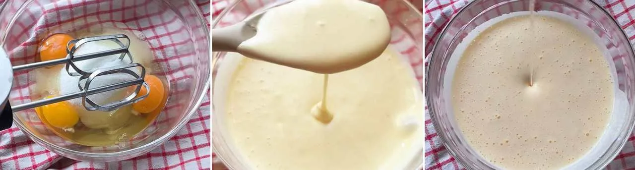 Montare uova e zucchero