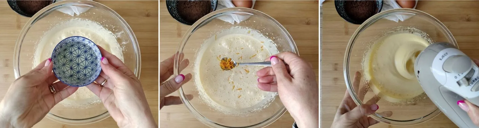 Incorporare olio e aromi